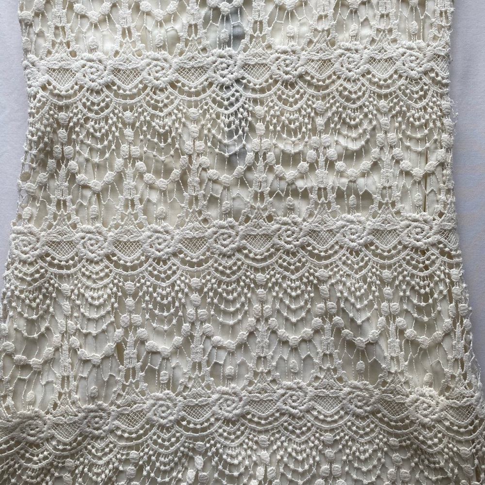 Bershka Cream Crochet Mini Dress - personally bought in Madrid Spain!